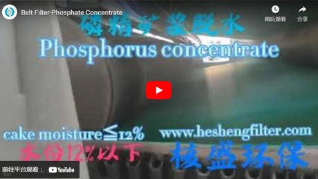 Filtre de ceinture-concentré de phosphate